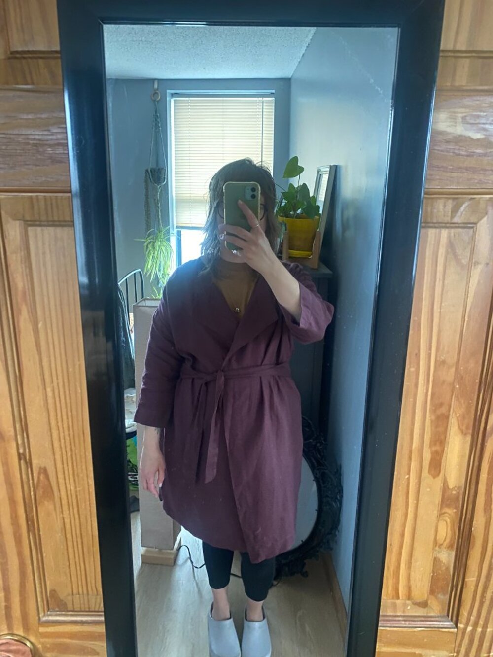 notPERFECTLINEN (NPL) purple linen jacket - Picture 4 of 6
